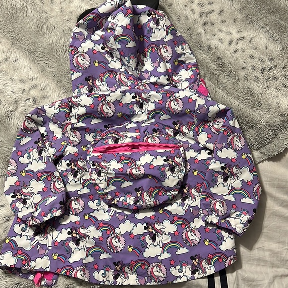 Minnie Mouse unicorn packable raincoat - Picture 3 of 5